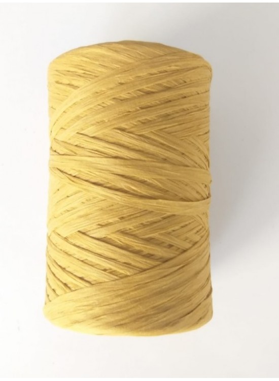 Çanta Aksesuar Hardal Sarı Renk Angel Rafya İp No:8