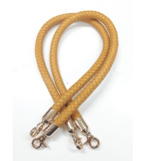 Çanta Aksesuar Hardal Sarı Renk, Örme Sap