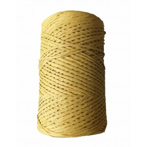 Çanta Aksesuar Hardal Sarı Renkli Bükümlü Rafya No:16