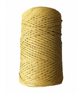 Çanta Aksesuar Hardal Sarı Renkli Bükümlü Rafya No:16