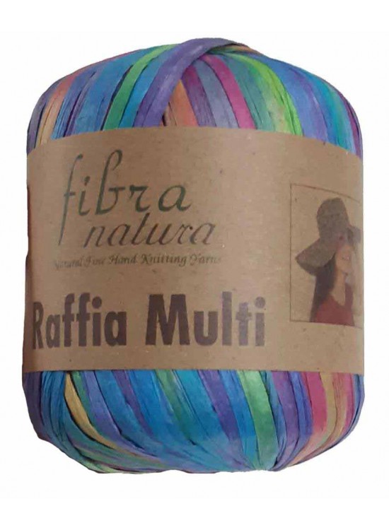 Çanta Aksesuar Himalaya Rafya İp Ebruli Mavi Renk