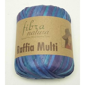 Çanta Aksesuar Himalaya Rafya, Raffia Multi , Mavi Ebruli