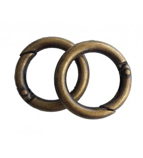 Çanta Aksesuar İkili 2.5 Cm Antik Renk Yaylı Halka Örgü Çanta İçin