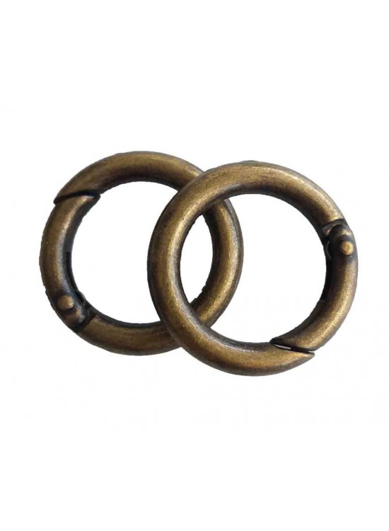 Çanta Aksesuar İkili 2.5 Cm Antik Renk Yaylı Halka Örgü Çanta İçin