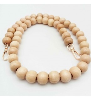 Çanta Aksesuar İnce Boncuklu 90 Cm Ahşap Sap