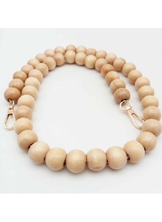 Çanta Aksesuar İnce Boncuklu 90 Cm Ahşap Sap Çanta Aksesuar İnce Boncuklu 90 Cm Ahşap Sap