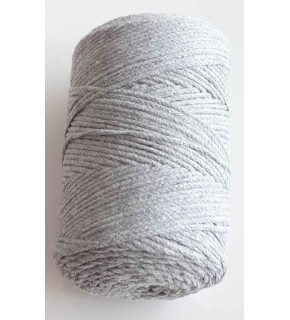 Çanta Aksesuar İnce Pamuk Makrome Açık Gri