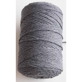 Çanta Aksesuar İnce Pamuk Makrome Koyu Gri