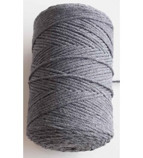 Çanta Aksesuar İnce Pamuk Makrome Koyu Gri