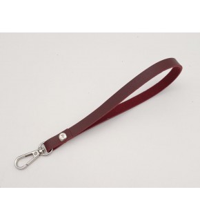 Çanta Aksesuar İnce Tek Kat Suni Deri Bordo Renk Elcik Gümüş Metal