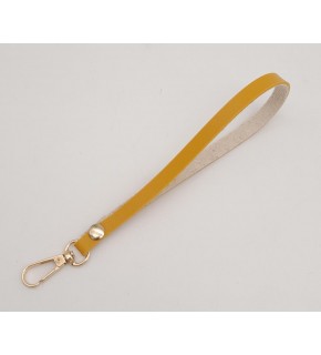 Çanta Aksesuar İnce Tek Kat Suni Deri Hardal Elcik Light Gold Metal