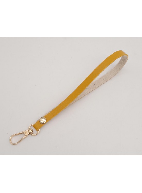 Çanta Aksesuar İnce Tek Kat Suni Deri Hardal Elcik Light Gold Metal