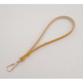 Çanta Aksesuar İnce Tek Kat Suni Deri Hardal Elcik Light Gold Metal