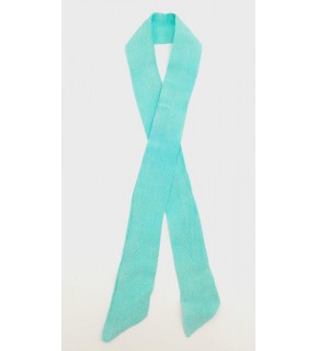 Çanta Aksesuar İpek Çanta Fuları Turkuaz Renk