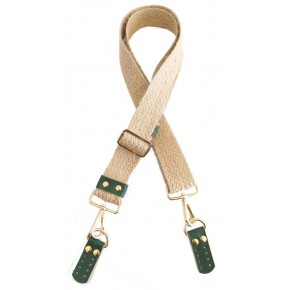 Çanta Aksesuar Jüt Kolon Çanta Sapı 120X4 Cm Light Gold Metalli