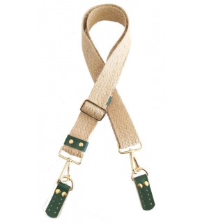 Çanta Aksesuar Jüt Kolon Çanta Sapı 120X4 Cm Light Gold Metalli