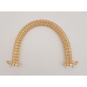 Çanta Aksesuar Kafes Model Light Gold Çanta Tutma Sapı