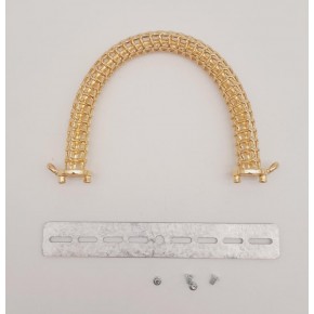 Çanta Aksesuar Kafes Model Light Gold Çanta Tutma Sapı