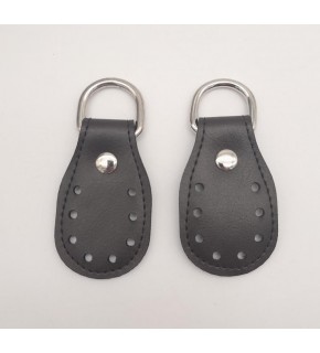 Çanta Aksesuar Kahverengi Çift Kat Dikişli Suni Deri Sapucu Böce Gümüş Metalli