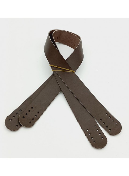 Çanta Aksesuar Kahverengi Gerçek Deri 60X3 Cm Çift Sap Çanta Aksesuar Kahverengi Gerçek Deri 60X3 Cm Çift Sap