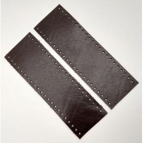 Çanta Aksesuar Kahverengi Gerçek Deri Tutma Sapı 18X6 Cm Simit Sap