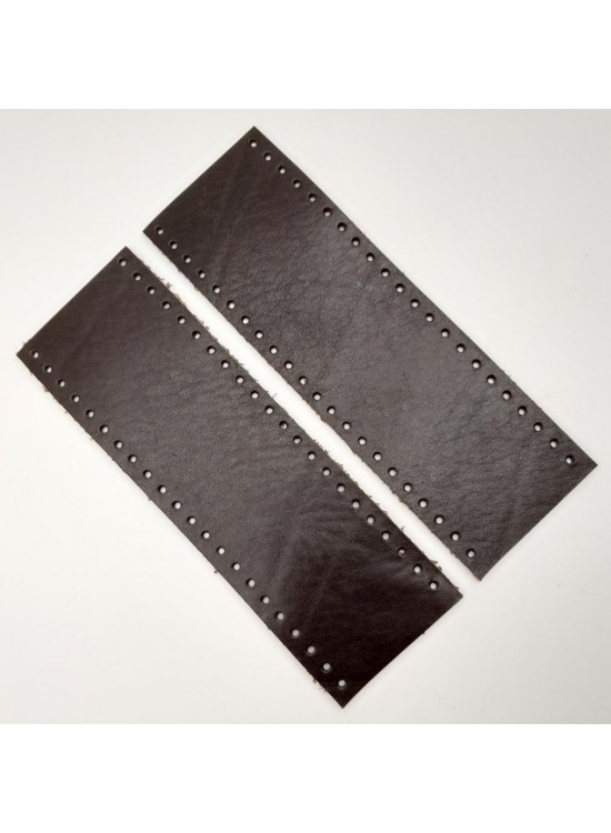 Çanta Aksesuar Kahverengi Gerçek Deri Tutma Sapı 18X6 Cm Simit Sap