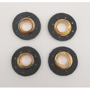 Çanta Aksesuar Kahverengi Gerçek Derili 4 lü Kuşgözü Light Gold