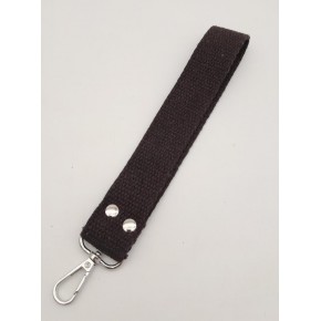 Çanta Aksesuar Kahverengi Pamuklu Kolon Elcik Gümüş Metalli