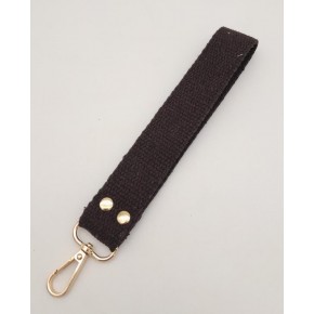 Çanta Aksesuar Kahverengi Pamuklu Kolon Elcik Light Gold Metalli