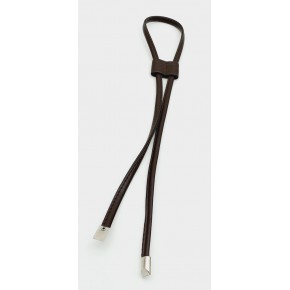 Çanta Aksesuar Kahverengi Suni Deri Dikişli Büzgü Gümüş Metalli