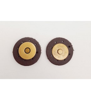 Çanta Aksesuar Kahverengi Suni Derili Mıknatıslı Çıtçıt Antik Metalli