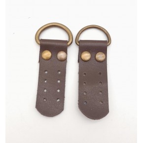 Çanta Aksesuar Kahverengi Tek Kat Suni Deri Sapucu Böce Antik Metalli