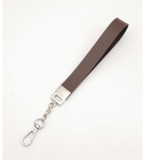 Çanta Aksesuar Kahverengi Tek Kat Suni Deri Zincirli Elcik Gümüş Metal