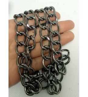 Çanta Aksesuar Kalın Zincir Füme 100 cm