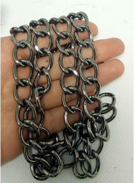 Çanta Aksesuar Kalın Zincir Füme 100 cm