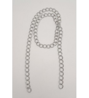 Çanta Aksesuar Kalın Zincir Gümüş 100 cm