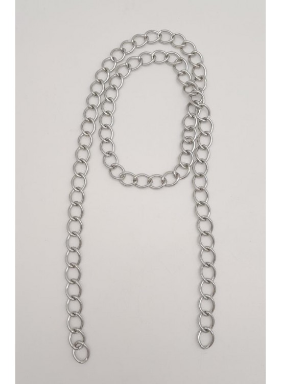 Çanta Aksesuar Kalın Zincir Gümüş 100 cm