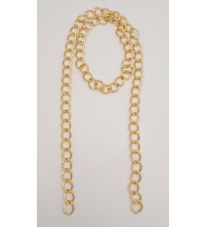 Çanta Aksesuar Kalın Zincir Light Gold 100 cm