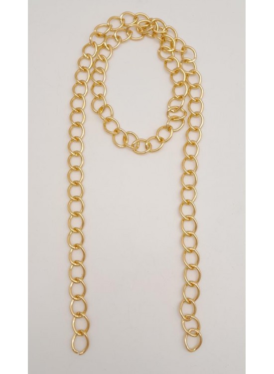Çanta Aksesuar Kalın Zincir Light Gold 100 cm
