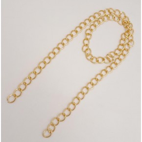 Çanta Aksesuar Kalın Zincir Light Gold 100 cm