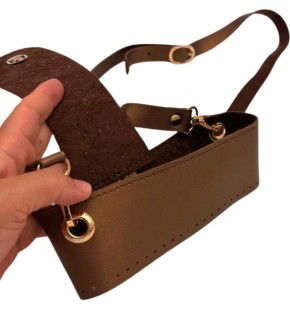 Çanta Aksesuar Kapsül Model Bakır Renk Çanta Yapım Seti Light Gold  Metalli