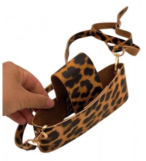Çanta Aksesuar Kapsül Model Leopar Renk Çanta Yapım Seti Light Gold  Metalli