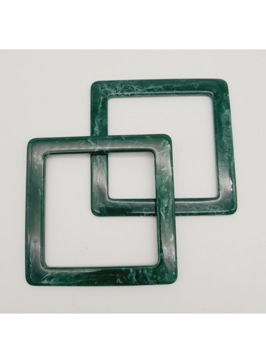 Çanta Aksesuar Kare Akrilik Koyu Yeşil Renk Mermer Desen Çanta Sapı Çanta Aksesuar Kare Akrilik Koyu Yeşil Renk Mermer Desen Çanta Sapı