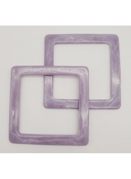 Çanta Aksesuar Kare Akrilik Lila Renk Mermer Desen Çanta Sapı Çanta Aksesuar Kare Akrilik Lila Renk Mermer Desen Çanta Sapı