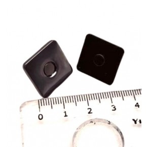 Çanta Aksesuar Kare Model Çanta Mıknatısı Füme Renk