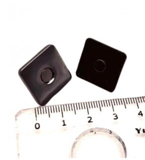 Çanta Aksesuar Kare Model Çanta Mıknatısı Füme Renk