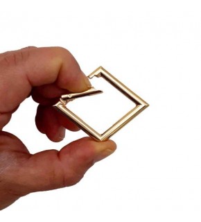 Çanta Aksesuar Kare Yaylı Halka 3.5 X 5.5 Cm Light Gold Renk