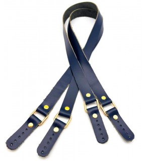 Çanta Aksesuar Karedört Model Gerçek Deri Lacivert Renk Çanta Sapı Light Gold  Metal