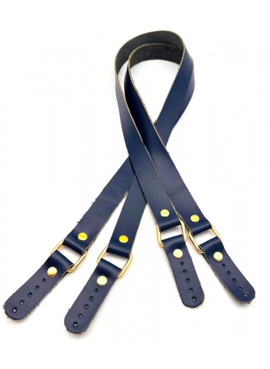 Çanta Aksesuar Karedört Model Gerçek Deri Lacivert Renk Çanta Sapı Light Gold Metal Çanta Aksesuar Karedört Model Gerçek Deri Lacivert Renk Çanta Sapı Light Gold Metal