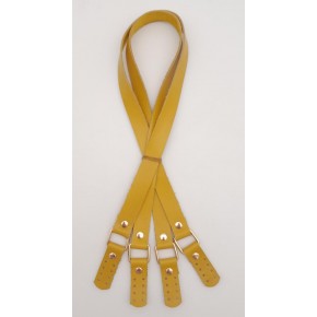 Çanta Aksesuar Karedört Model Gerçek Deri Limon Küfü Renk Çanta Sapı Light Gold Metal